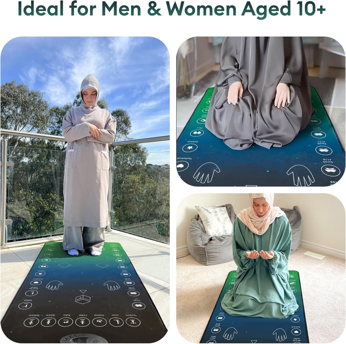 Smart Interactive Prayer Mat – Islamic Collection
