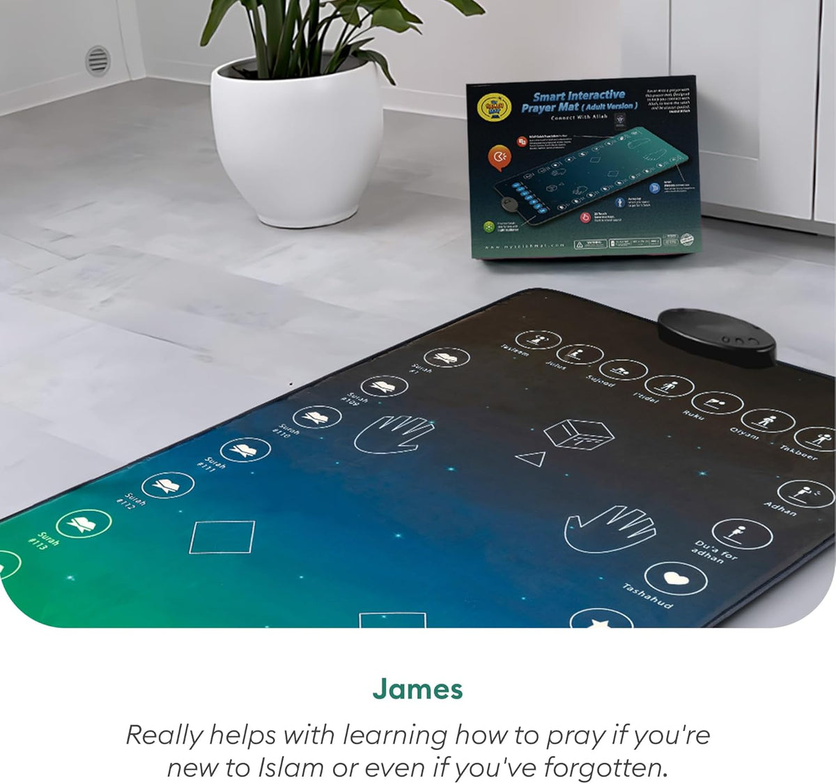Smart Interactive Prayer Mat – Islamic Collection