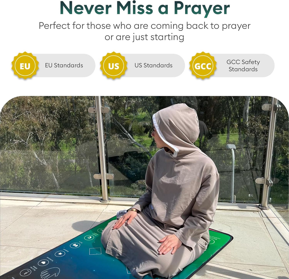 Smart Interactive Prayer Mat – Islamic Collection