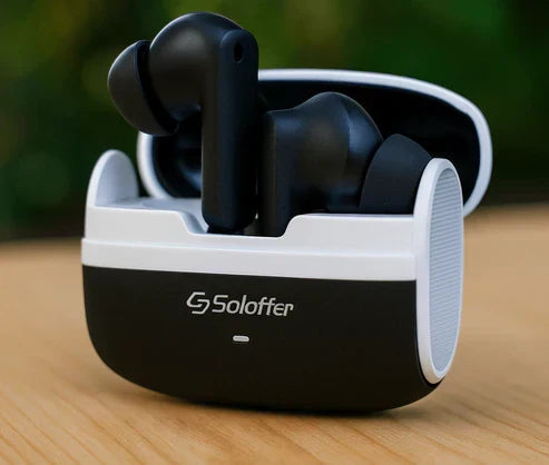Solo True Wireless Stereo Earbuds – Deep Bass | Type-C Fast Charging | Bluetooth 5.3