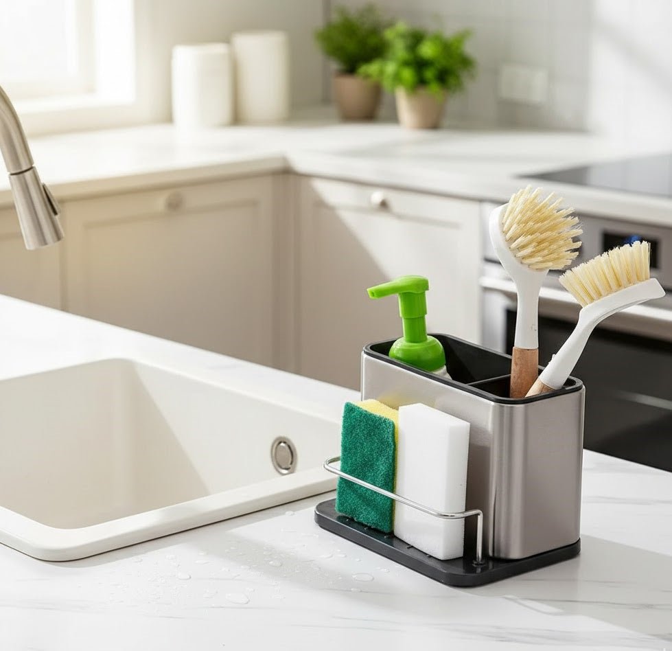 Stainless Steel Sink Storage Rack – Kitchen Storage Organization
