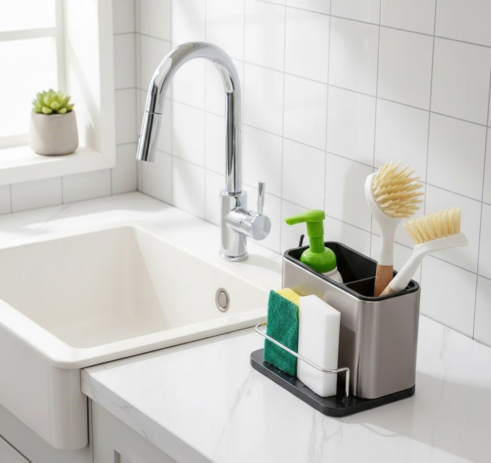 Stainless Steel Sink Storage Rack – Kitchen Storage Organization