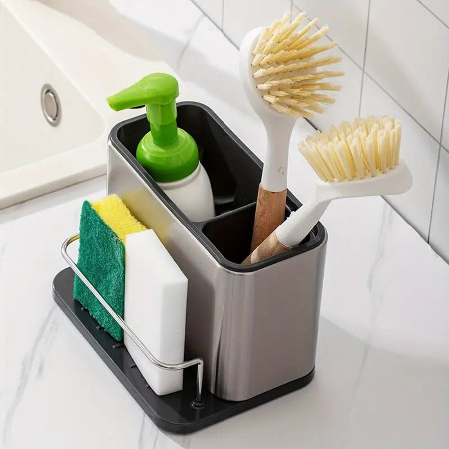 Stainless Steel Sink Storage Rack – Kitchen Storage Organization