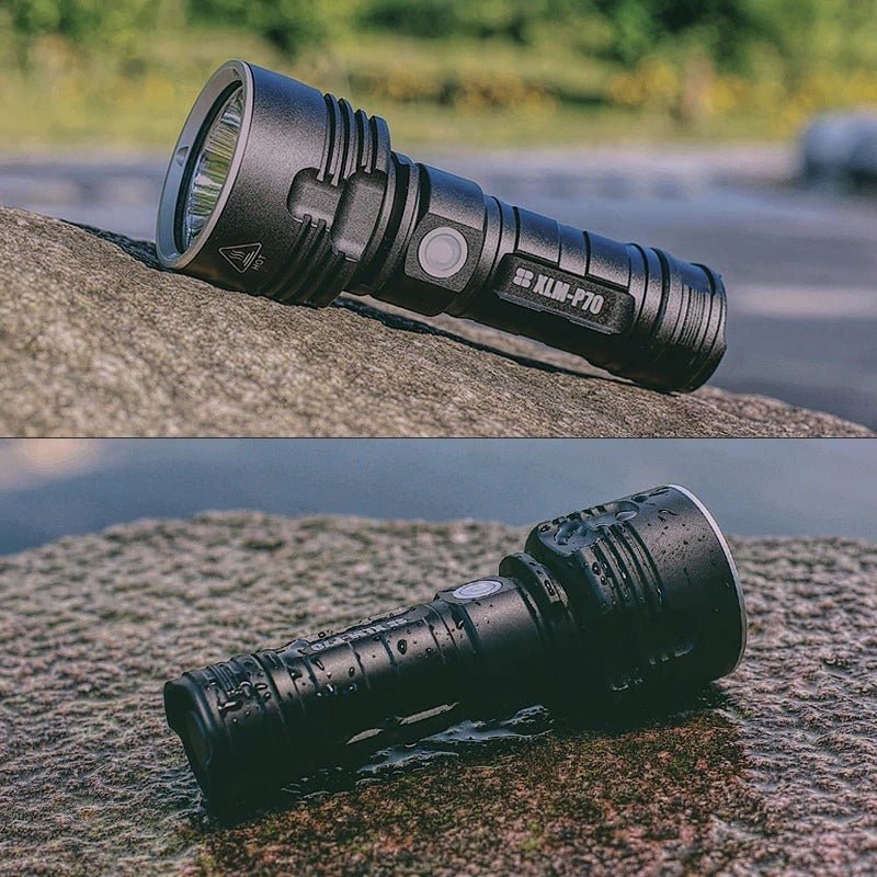 Strong Flashlight Focusing LED Flash Light Rechargeable Super Bright LED Outdoor Xenon Lamp