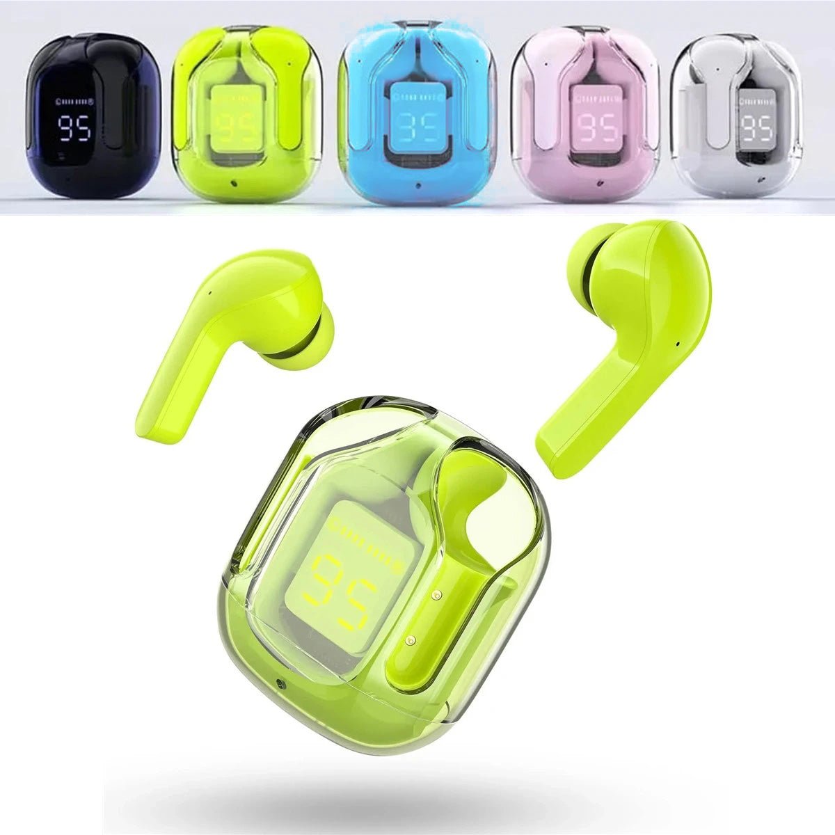 T6 Crystal Wireless Earphones – Audio Speakers Headphones