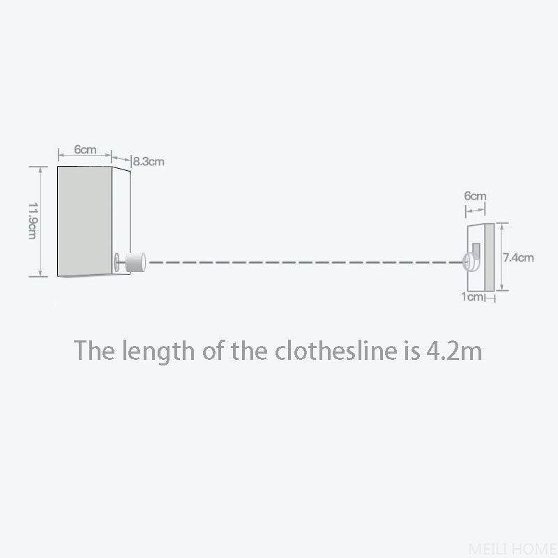 Telescopic Clothesline Clothes Drying Rope – Kitchen Storage Organization