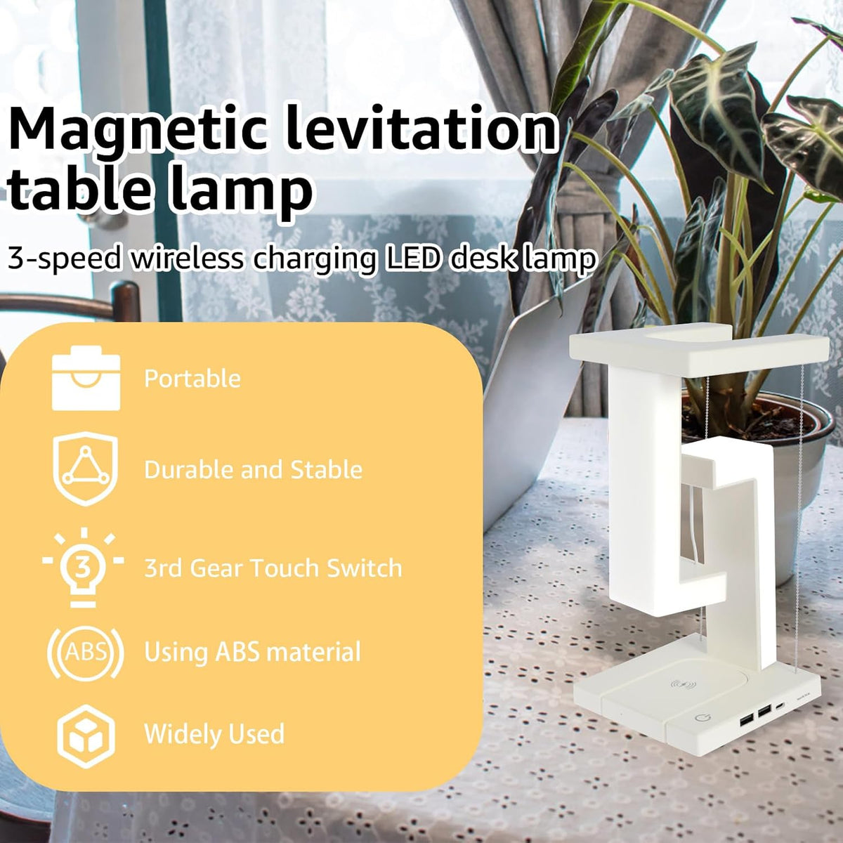 Tensegrity Smart LED Desk Lamp Wireless Charge