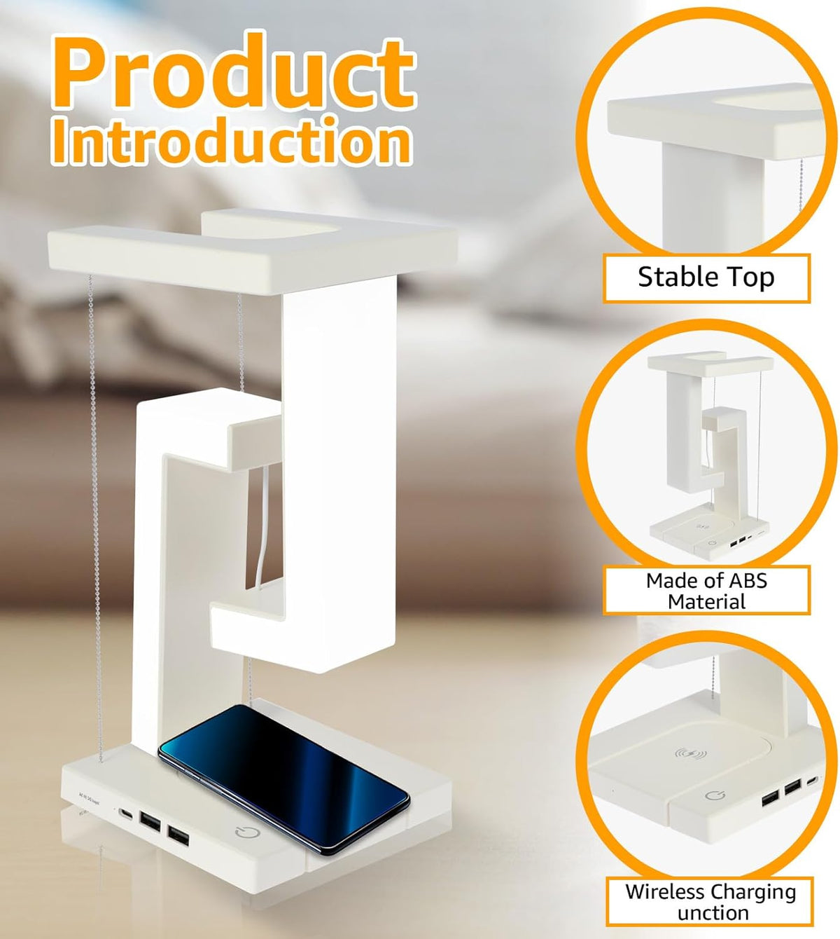 Tensegrity Smart LED Desk Lamp Wireless Charge