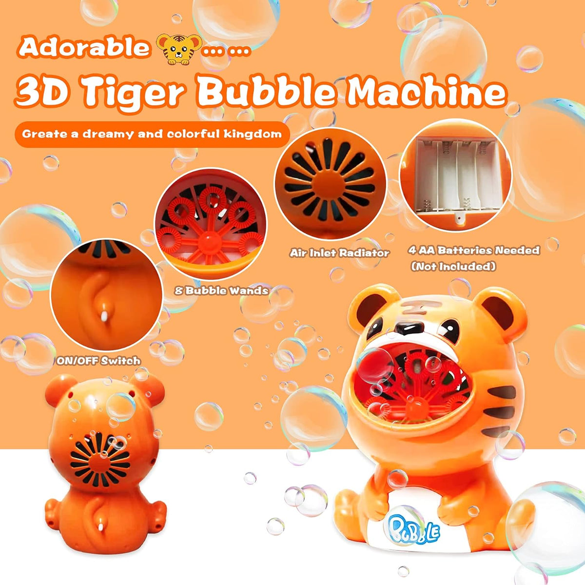 Tiger Bubble Machine – Outdoor Water Toys