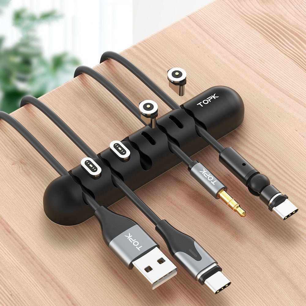 TOPK Cable Organizer Magnetic Plug Box – Cable Management