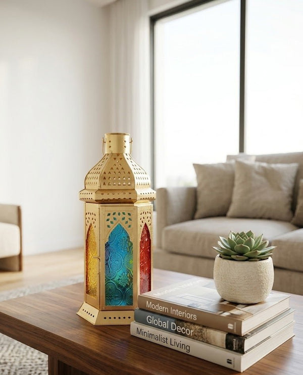 Traditional Metal Ramadan Lantern – Home & Kitchen