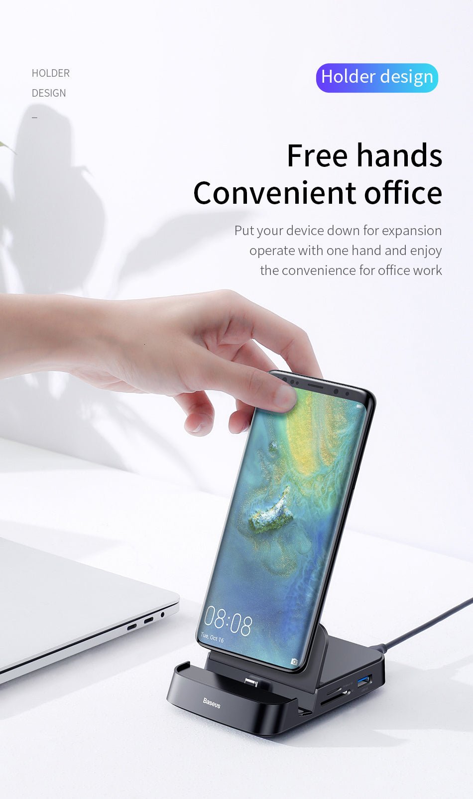 Type-C Smart HUB Docking Station USB-C Charging