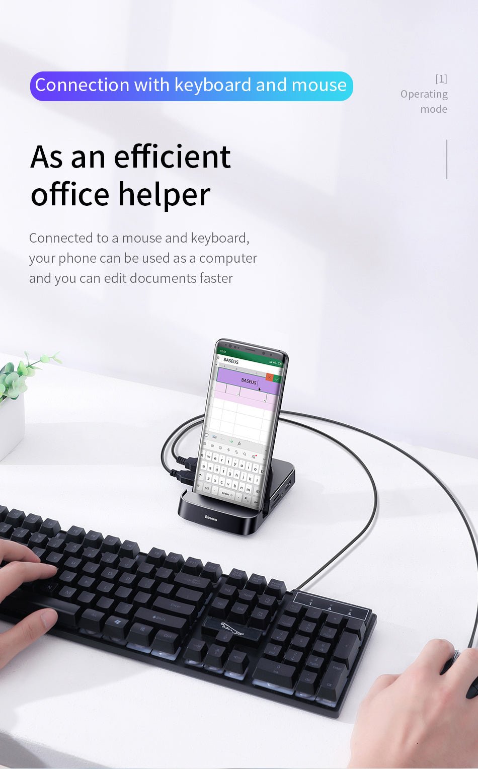 Type-C Smart HUB Docking Station USB-C Charging