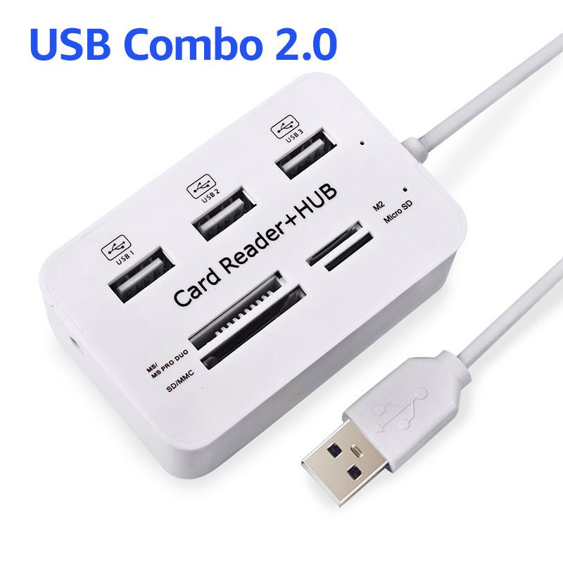 USB 2.0 Hub Multi-Card Reader