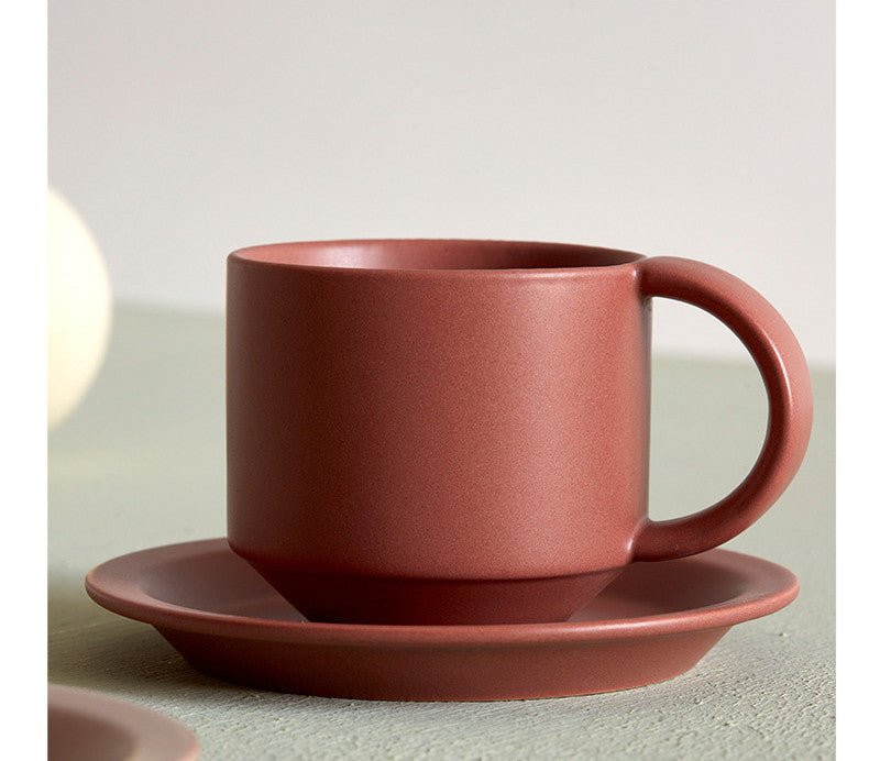 Velvet Ceramic Coffee Mug With Tray – Tea Coffee Drinkware
