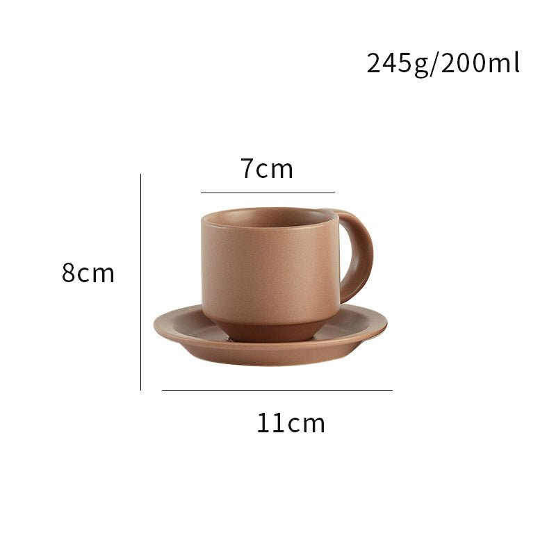 Velvet Ceramic Coffee Mug With Tray – Tea Coffee Drinkware