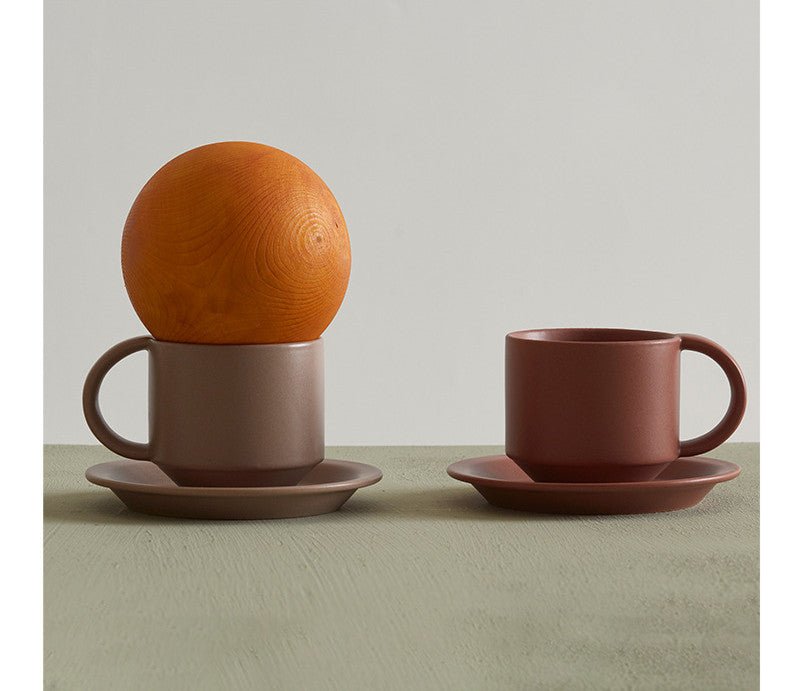Velvet Ceramic Coffee Mug With Tray – Tea Coffee Drinkware
