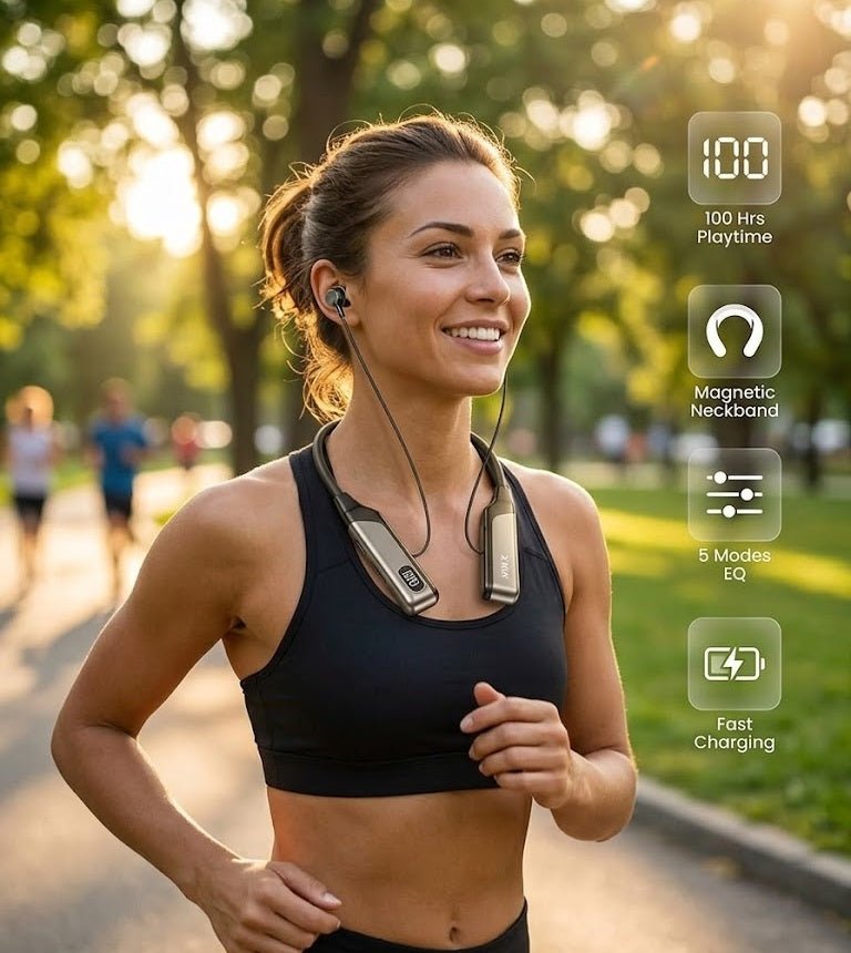 XKIN - Magnetic Neckband Wireless Earphones – Audio Speakers Headphones