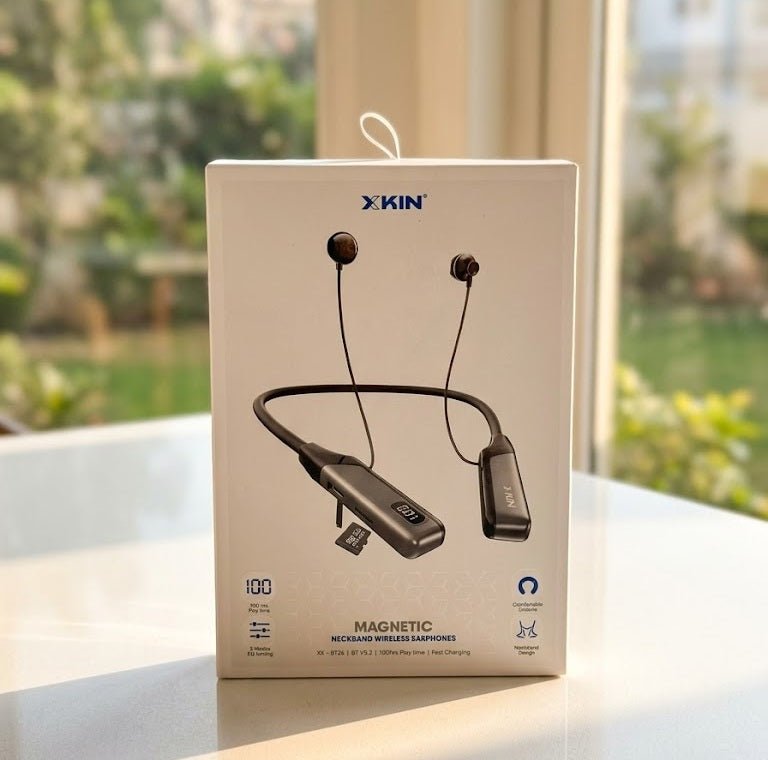 XKIN - Magnetic Neckband Wireless Earphones – Audio Speakers Headphones